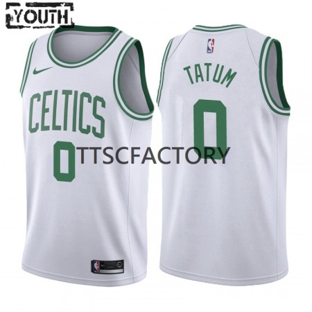Maillot Basket Boston Celtics Jayson Tatum 0 Nike 2022-23 Association Edition Blanc Swingman - Enfant